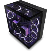 NZXT H9 Elite, Midi Tower, PC, Schwarz, ATX, micro ATX, Mini-ITX, Edelstahl, Gehärtetes Glas, 16,5 cm
