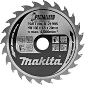 Makita Akku-Handkreissägeblatt 135 x 20 mm - 24 Zähne