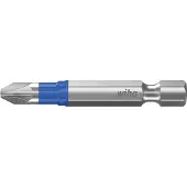Wiha Bit Set T-Bit 50 mm Pozidriv (PZ2) 5-teilges Set 1/4 zoll E6,3 in Box - 41641