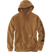 Carhartt Pullover Sleeve Logo Hooded Sweatshirt Herren Brown-XS