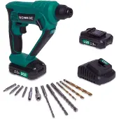 Vonroc Akku-Bohrhammer 20V - 2.0Ah | Inkl. 2 Akkus und Ladegerät
