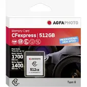 Agfa CFexpress Professional, 512 GB, CFexpress, NAND, 1700 MB/s, 1400 MB/s, Kältebeständig, Hitzebeständig, Schockresistent, Röntgensicher