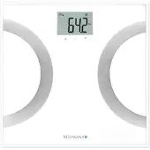 Medisana BS 445 Connect, Elektronische Personenwaage, 180 kg, Weiß, kg / lb, Rechteck, 8 Benutzer