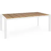 Yes Gartentisch aus Aluminium 198x100 Elias - Weiß