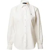 Ralph Lauren für Damen. 211891377003 Schmal geschnittenes Oxford-Hemd weiß (42), Lässig, Baumwolle, Klassisch, Langarm