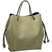 Marc O'Polo Leder Gada Shopper Dried Mint grün