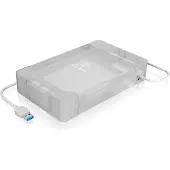 Icy Box IB-AC705-6G, USB 3.2 Gen 1 Gehäuse für 3,5"/2,5" SSD/HDD SATA III 6 Gbit/s, UASP, mit Netzteil, HDD, Serial ATA III, 2.5,3.5", USB 3.2 Gen 1 (3.1 Gen 1) Type-A, Weiß, Kunststoff