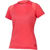Endura Women's Singletrack Short Sleeve Jersey punch pink M