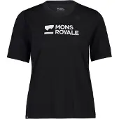Mons Royale - Women's Icon Relaxed Tee - Merinoshirt Gr L schwarz