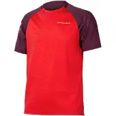 Endura SingleTrack S/S E3204 Trikot – Herren kurzärmelig Granatapfelrot größe S E3204PO/3
