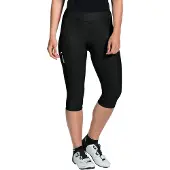 Vaude Fahrradhose "Wo Advanced 3/4 Pants IV", Damen, Gr. 38, N-Gr, schwarz, Obermaterial: 78% Polyamid, 22% Elasthan, Hosen Fahrradhose, mit nahtlosem Advanced Cycling Green-Sitzpolster, atmungsaktiv