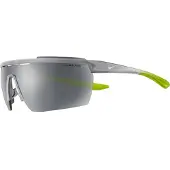 Nike WINDSHIELD ELITE CW4661 (012) – Uni-Sonnenbrille in den Farben mt wolf grey/weiß/silber, Größe 60/13/130