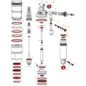 RockShox Komplettes Service-kit Monarch Xx 15
