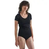 Icebreaker Funktionsunterhemd Siren SS Sweetheart Black Damen-M