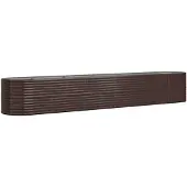 vidaXL Hochbeet Verzinkter Stahl 440x80x68 cm Braun
