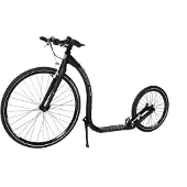 Kickbike Sport max, Schwarz, mit 28 und 20 Zoll Rädern, Aluminiumrahmen, bis 120 kg