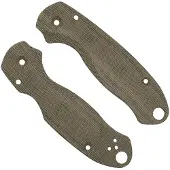 Flytanium Spyderco Para 3 Scales, Lotus Green Canvas Micarta, Griffschalen