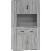 vidaXL Highboard Grau Sonoma Holzwerkstoff