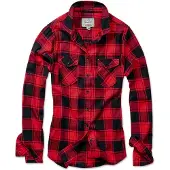 Brandit Amy Damen Flanell Bluse rot, 2XL