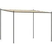 vidaXL Pavillon Beige 3x3 m 180 g/m² Stoff und Stahl