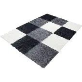 Ayyildiz Teppiche Teppiche "Life Shaggy 1501" rechteckig 30 mm Höhe Langflor, robust, Karo, Wohnzimmer