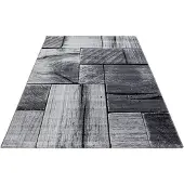 Ayyildiz Teppiche Teppich TEPPICHE "Parma 9260, auch als Läufer erhältlich" Gr. 4, schwarz, B:160cm H:9mm L:230cm, Kunstfaser, Teppiche, Teppich, Läufer, Stein Optik, Kurzflor, Wohnzimmer
