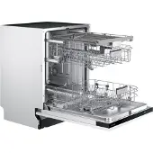 Samsung DW60M6050BB, Voll integriert, Standardgröße (60 cm), Tasten, LED, Schublade, Edelstahl