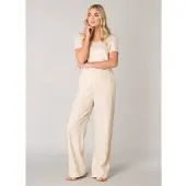 Base Level Leinenhose "Yul" Sommerhose mit elastischem Bund