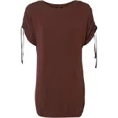 Bonprix T-Shirt lässig geschnitten, Halbarm-Design, mit Raffung am Ärmel