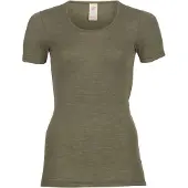 Engel - Women's Unterhemd S/S - Merinounterwäsche Gr 34/36 oliv