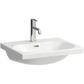 Laufen LUA Aufsatz-Waschtisch, 1 Hahnloch, mit Überlauf, 550x460mm, H8160820001041, Farbe: Weiß