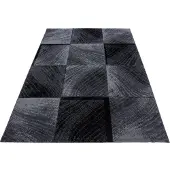 Ayyildiz Teppiche Teppich TEPPICHE "Plus 8003, auch als Läufer erhältlich" Gr. 3, schwarz, B:120cm H:6mm L:170cm, Kunstfaser, Teppiche, Teppich, Läufer, gemusterter Flachflor, robust, Webteppich, alle Räume
