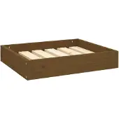 vidaXL Hundebett Honigbraun 51,5x44x9 cm Massivholz Kiefer