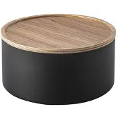 Yamazaki Aufbewahrungsbox mit Deckel Rin Black