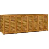 vidaXL Gartenbox 280x87x104 cm Massivholz Akazie