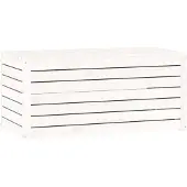 vidaXL Gartenbox Weiß 101x50,5x46,5 cm Massivholz Kiefer