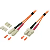 EFB Elektronik Duplex Jumper SC-SC 62,5/125µ, OM1, LSZH, orange, 3.0mm, 10m Hersteller: (O6423.10)