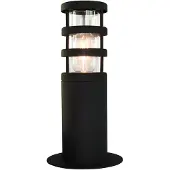 Elstead Lighting Elstead Hornbaek Außen-Stehleuchte E27 Edelstahl, Schwarz IP44