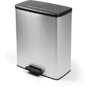 Curver Decobin Pedaalemmer 65L Zilver Metallic
