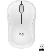 Logitech M220 SILENT, Beidhändig, Optisch, RF Wireless, 1000 DPI, Weiß