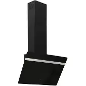 vidaXL Dunstabzugshaube 60 cm Stahl und Hartglas Schwarz