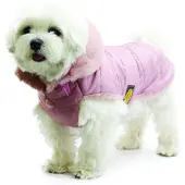 Fashion Dog Hunde-Steppmantel für Malteser - Rosa - 33 cm