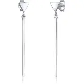 Elli Paar Ohrstecker "Ohrringe Ohrhänger Dreieck Stab 925 Silber" Gr. 40, silber, Ohrringe, Damen, 40, ohne Stein, Silber 925 (Sterlingsilber), Paar Ohrstecker