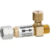 GOK manuelle SBS Schlauchbruchsicherung 50mBar 1,5 kg/h