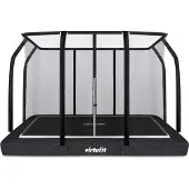 VirtuFit Eingebautes Fitness-Trampolin mit Sicherheitsnetz Premium