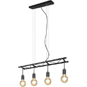 Reality Pendelleuchte LADDER 4 flammig Metall Balken 80cm breit