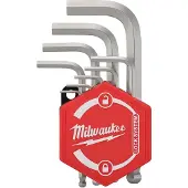 Milwaukee Kompakt-Innensechskantschlüssel 9-teilig: 1.5, 2, 2.5, 3, 4, 5, 6, 8, 10 mm