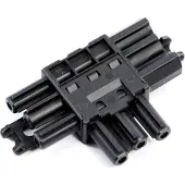 Bachmann Verteilerblock WIELAND GST18 1xIn/2xOut, flach, schwarz