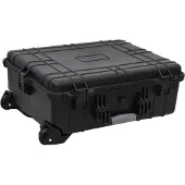 vidaXL Flugkoffer mit Rollen Schwarz 63x50x23 cm PP