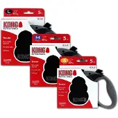 Kong Retractable Leash Terrain - Schwarz - S